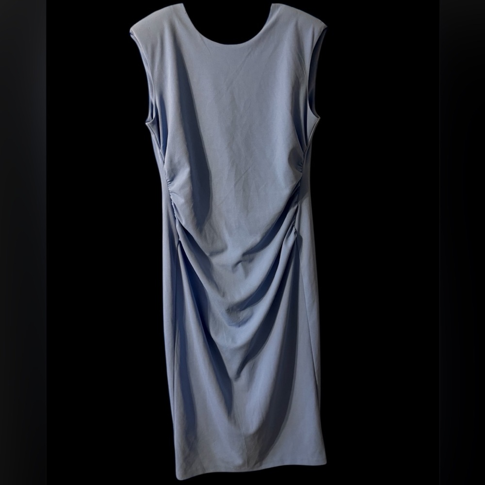 Alex Marie NWT blue sleeveless fitted midi dress size 12